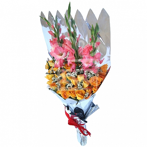 ROSE AND GLADIOLAS BOUQUET